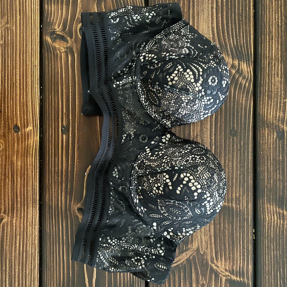 Black lace bralette